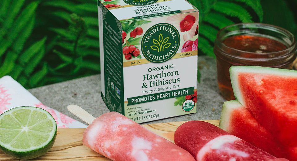 ingredients for ginger + hibiscus watermelon pops recipe