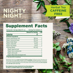 Supplement facts nighty night. All herbal ingredients