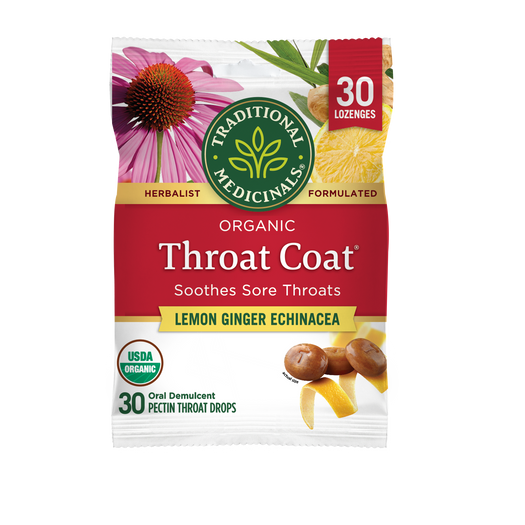 Throat Coat® Lemon Ginger Echinacea Lozenges, 30ct