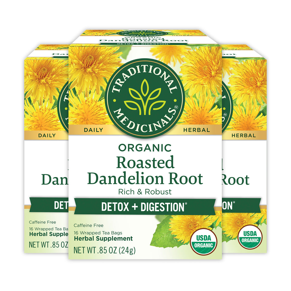 Roasted Dandelion Root Tea detox and digestion box