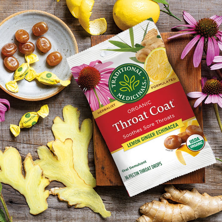 Throat Coat® Lemon Ginger Echinacea Lozenges