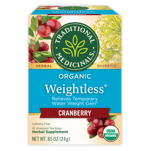 weightless cranberry herbal supplement packaging