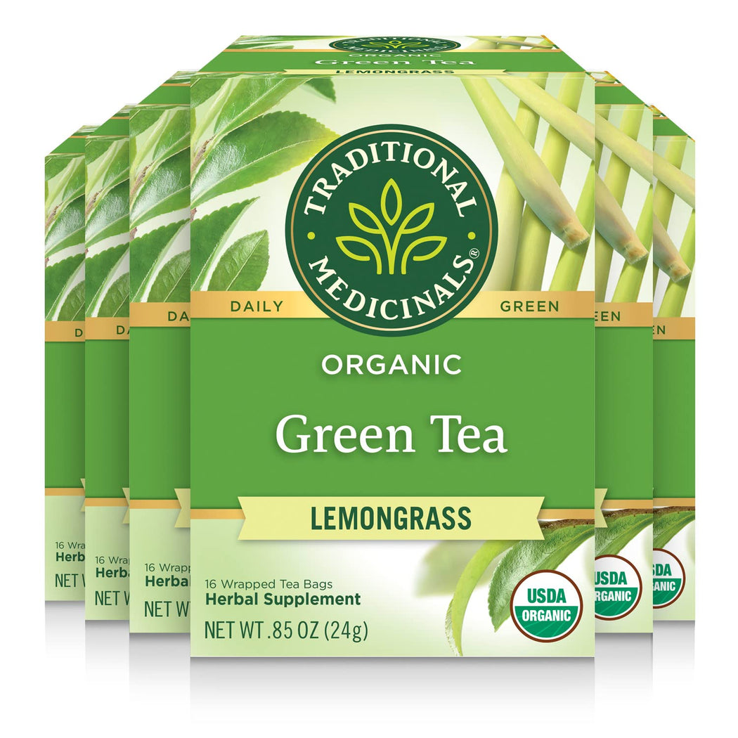 Organic Green Tea Lemongrass Traditional Medicinals