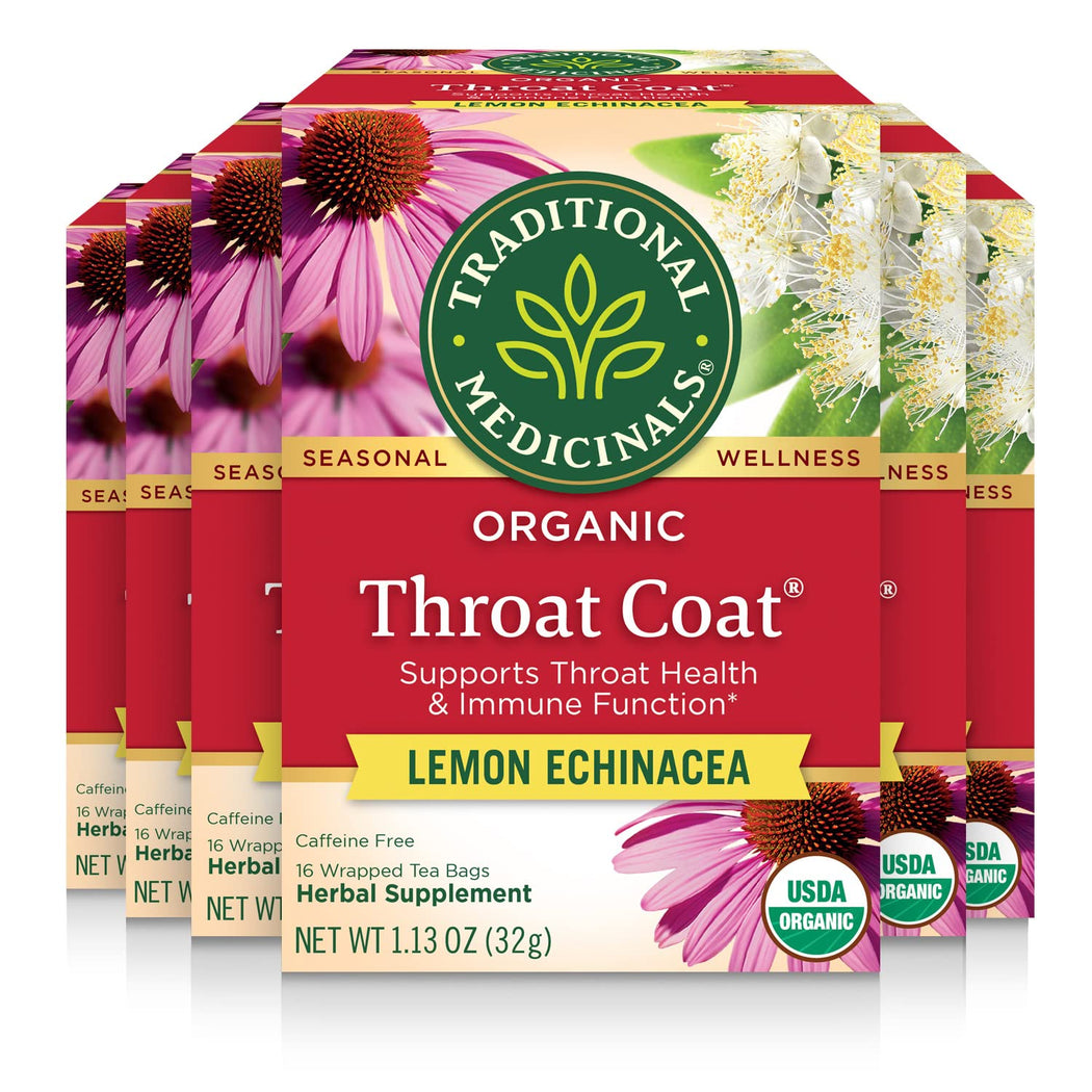 Throat Coat® Lemon Echinacea Tea Traditional Medicinals Traditional